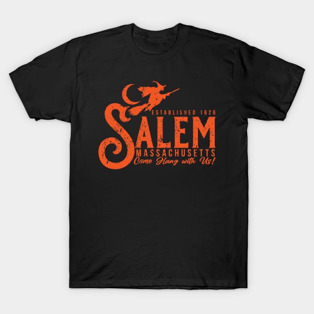 Salem Mass T-Shirt T-Shirt by Jim8ball Designs